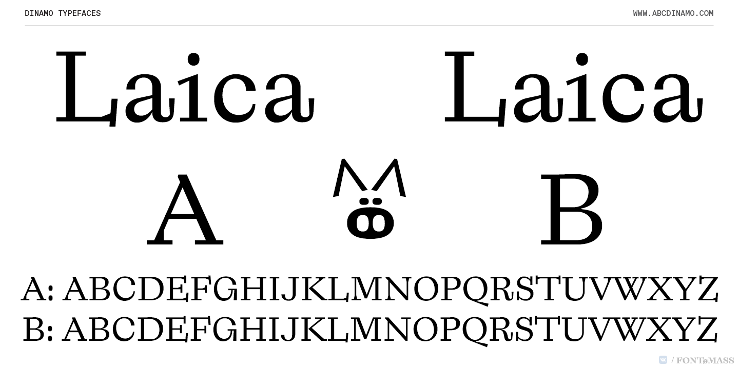 Schriftart Laica